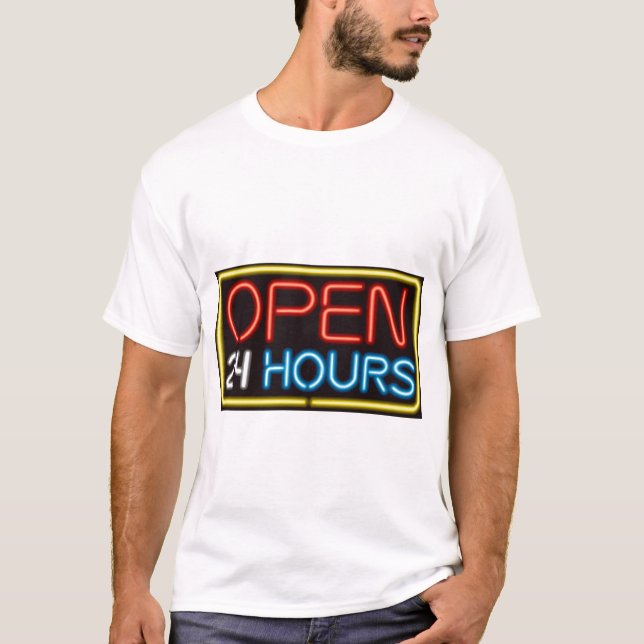 Camiseta Abra 24 horas (Frente)
