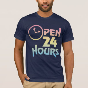 Camiseta Abra 24 horas de t-shirt da maternidade