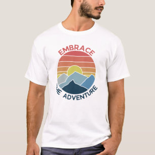 Camiseta Abra a aventura tempo de aventura na montanha