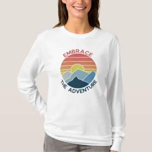 Camiseta Abra a aventura tempo de aventura na montanha