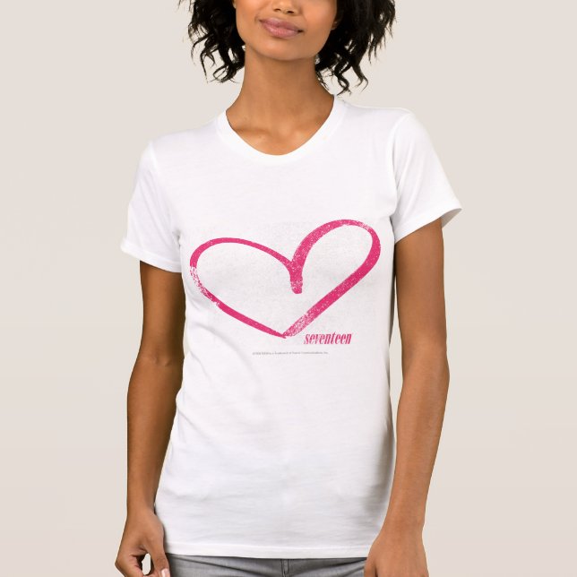 Camiseta Abra a magenta do coração (Frente)