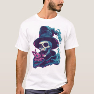 Camiseta Abra-Cadabra Ossos � Caveira Mágica Engraçada