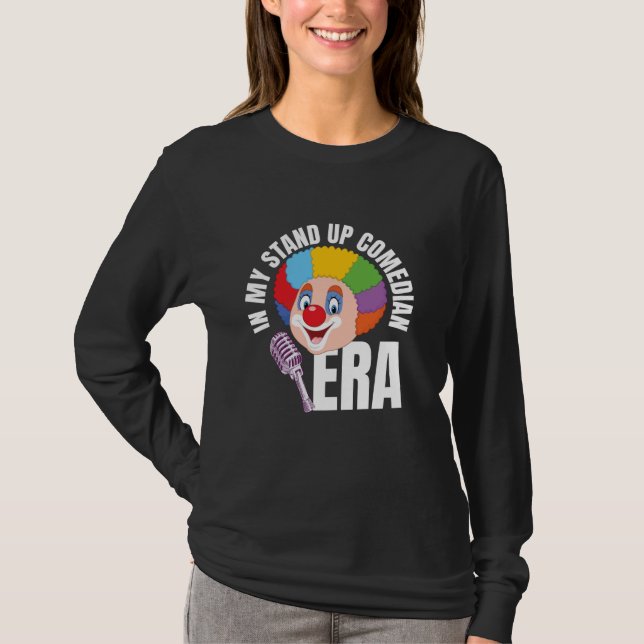 Camiseta Abra Mic Levante Comedy Funny Microphone Stand Up (Frente)