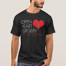Camiseta Abra o sobrevivente da cirurgia cardíaca engraçado