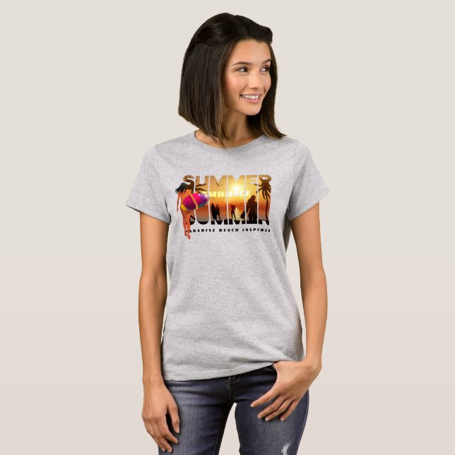 Camiseta Abra o Verão | Mulheres (Frente Completa)