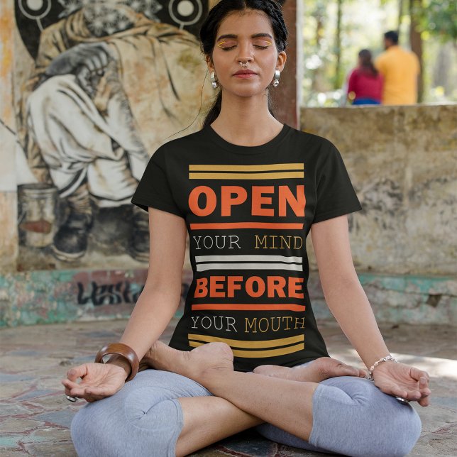 Camiseta Abra sua mente (Criador carregado)