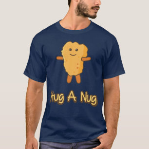 Camiseta Abra Um Nug Abraçado Frango Nugget Comida Rápida m