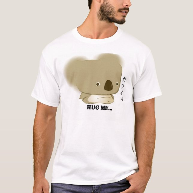 Camiseta ABRAÇA o KOALA. (Da coleção de JellyBeanJoey) (Frente)