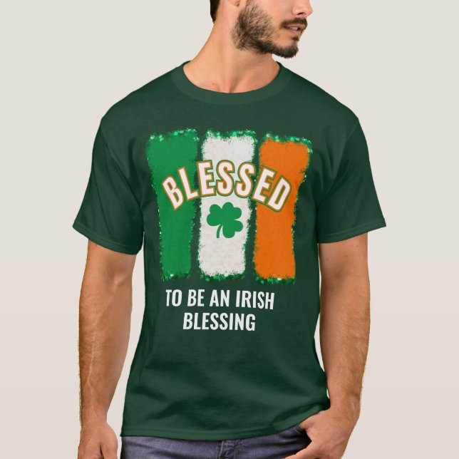 Camiseta ABRAÇADO POR SER UM Dia de São Patrício IRLANDÊS B (Frente)