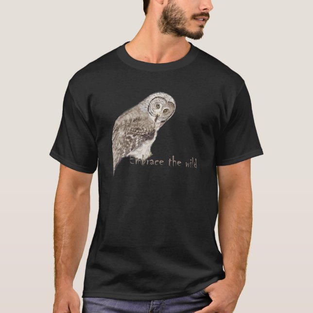 Camiseta Abraçar a cotação das aves aquáticas da coruja sel (Frente)