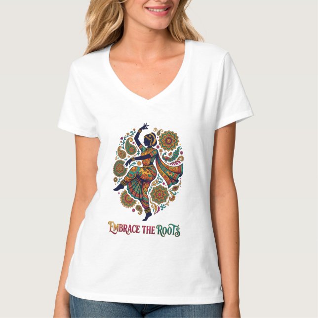 Camiseta Abraçar a Dança das Raízes (Frente)