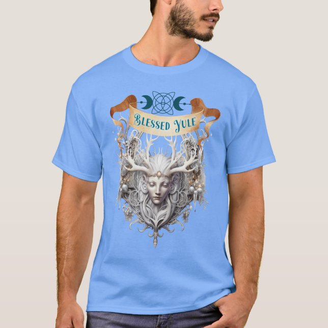 Camiseta Abraçar a Mágica das Bênçãos Solstício de inverno (Frente)