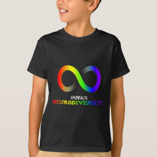Camiseta Abraçar a Neurodiversidade Autismo Asd Tdah Arco-í