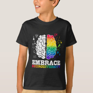 Camiseta Abraçar a Neurodiversidade Cérebro Legal Conscient