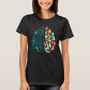Camiseta Abraçar a Neurodiversidade Cérebro Para a Conscien