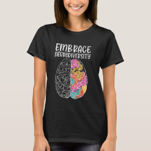 Camiseta Abraçar a Neurodiversidade Consciência do Autismo