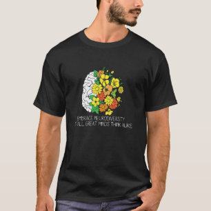 Camiseta Abraçar a Neurodiversidade Consciência do Autismo 