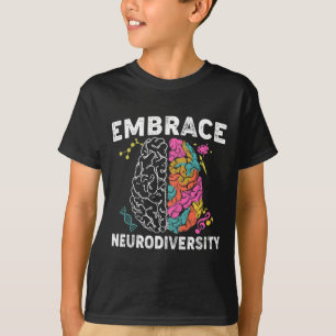Camiseta Abraçar a Neurodiversidade Conscientização sobre T
