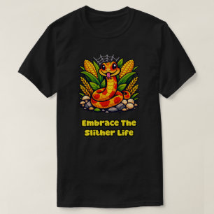 Camiseta Abraçar a Vida Sinuosa Design de Entusiasta de Rép