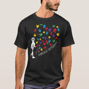 Camiseta Abraçar Diferenças Apoie a Conscientização do