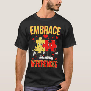 Camiseta Abraçar Diferenças Dia Mundial do Autismo Puzzle D