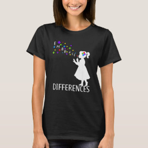Camiseta Abraçar Diferenças Suportam o Dia da Consciência d