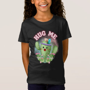 Camiseta Abraçar-me Cactus Engraçado Roupa para Crianças T-