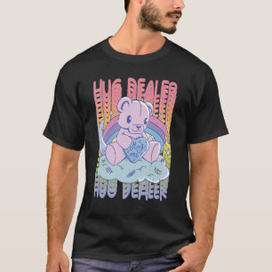 Camiseta Abraçar-me Ursinho Bonito Rainbow Amor Abraço Deal