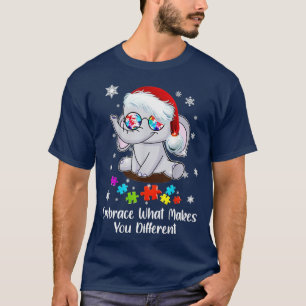 Camiseta Abraçar Natal Autismo O Que Faz Você Diferente