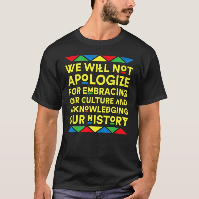 Camiseta Abraçar Nossa História Cultural Orgulho Negro Mela (Frente)