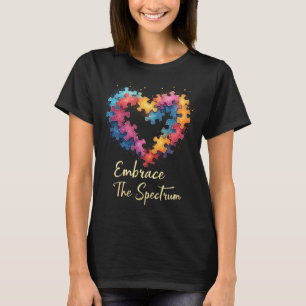 Camiseta Abraçar o Espectro Mês de Conscientização do Autis