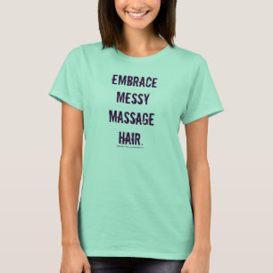 Camiseta Abraçar Tee Gráfico de Cabelo Massageado