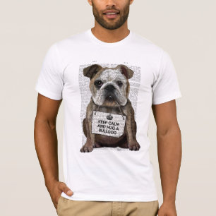 Camiseta Abraçar um Bulldog