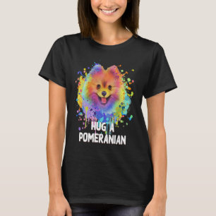 Camiseta Abraçar um cão-de-bófia apaga canta pom