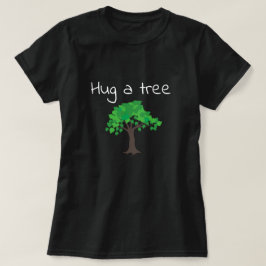 Camiseta Abraçar um gráfico de árvore e palavras