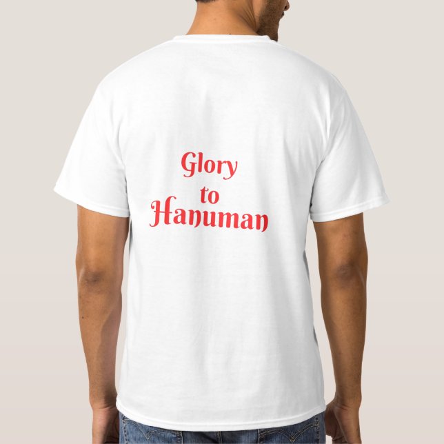 Camiseta "Abraçar Víbias Divinas com nossa Glória a Hanuman (Verso)