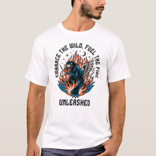 Camiseta Abrace a Selvagem Ascensão da Fera do Poder do Fog