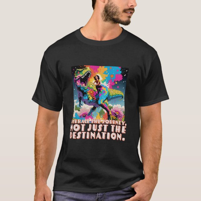 Camiseta Abrace a viagem, não apenas o destino (Frente)