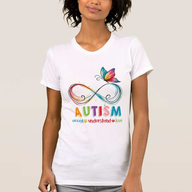 Camiseta Abrace as diferenças: consciência do autismo (Frente)
