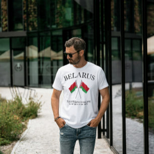 Camiseta Abrace o espírito do Orgulho Bielorrússia Bandeira