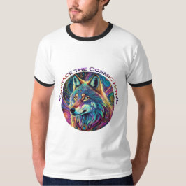 Camiseta Abrace o Lobo de Howl Cósmico