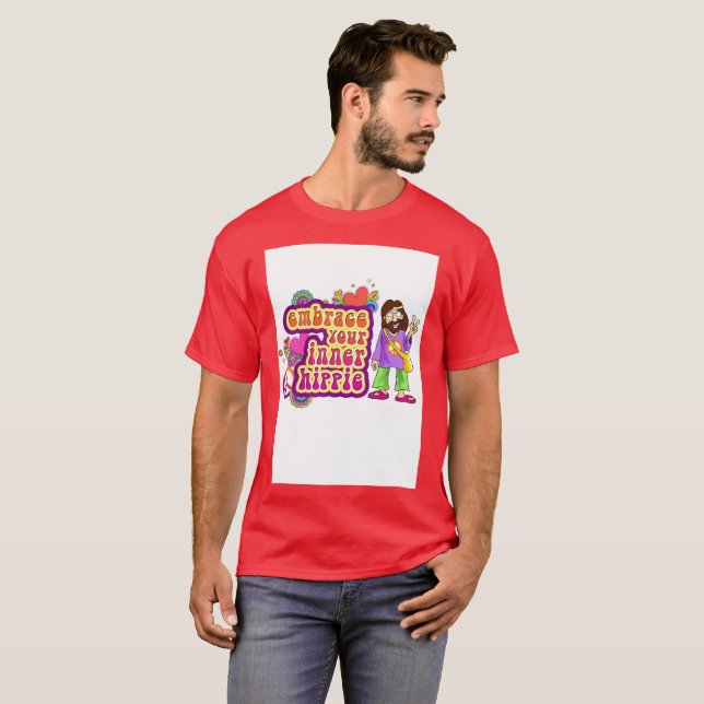 Camiseta Abrace seu hippie interior (Frente Completa)