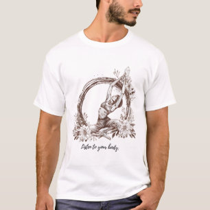 Camiseta Abrace Seu Zen - Arte Inspirada em Yoga e Meditaçã