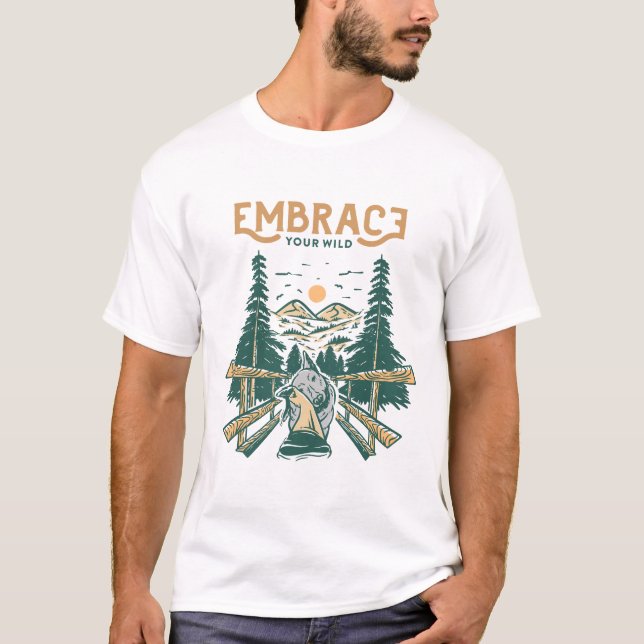 Camiseta Abrace sua natureza (Frente)