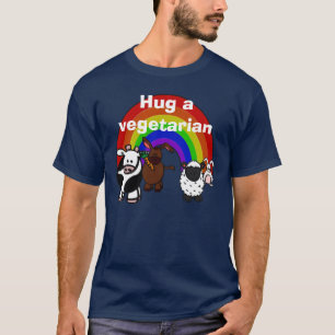 Camiseta Abrace um t-shirt da obscuridade do vegetariano