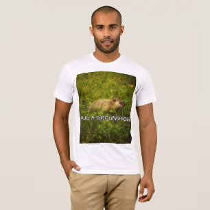 Camiseta Abrace um t-shirt do groundhog
