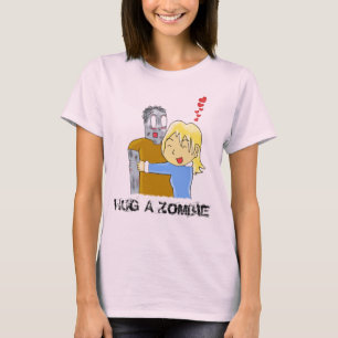 Camiseta Abrace um t-shirt do zombi