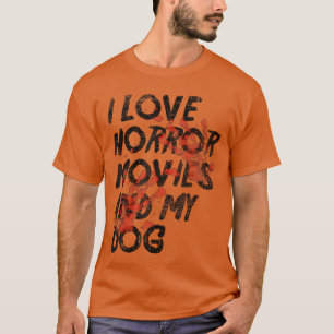 Camiseta Abraço Assustador Meu Cachorro e assista Filme de