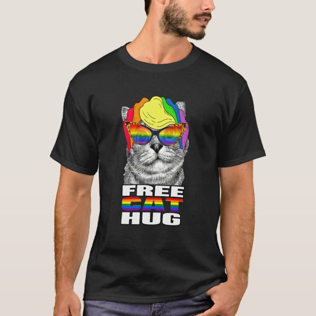 Camiseta Abraço de Gato Grátis (Frente)