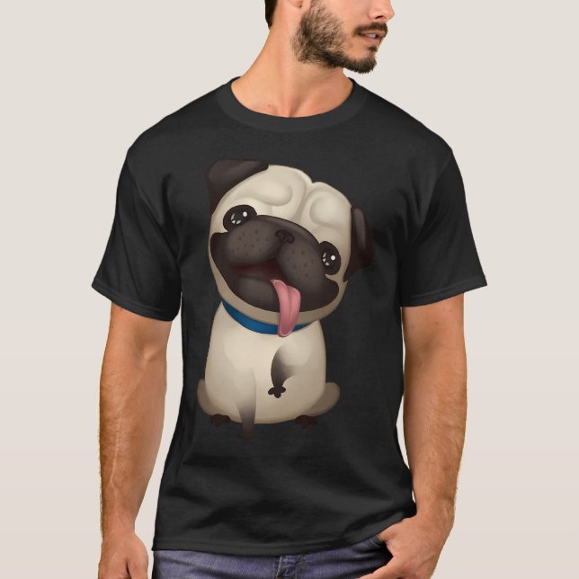 Camiseta Abraço de Pug (Frente)